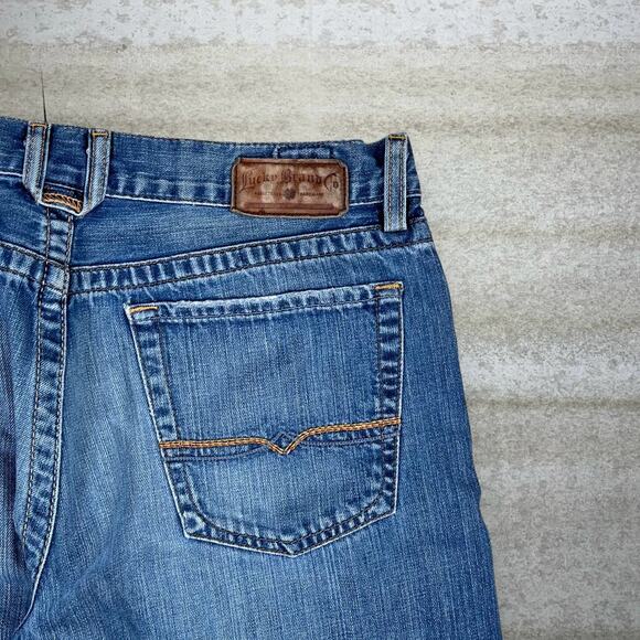 Vintage Y2K Lucky Brand Jeans 33x32 Bootcut Flared Fit Bell Bottoms Medium Wash - Picture 3 of 5
